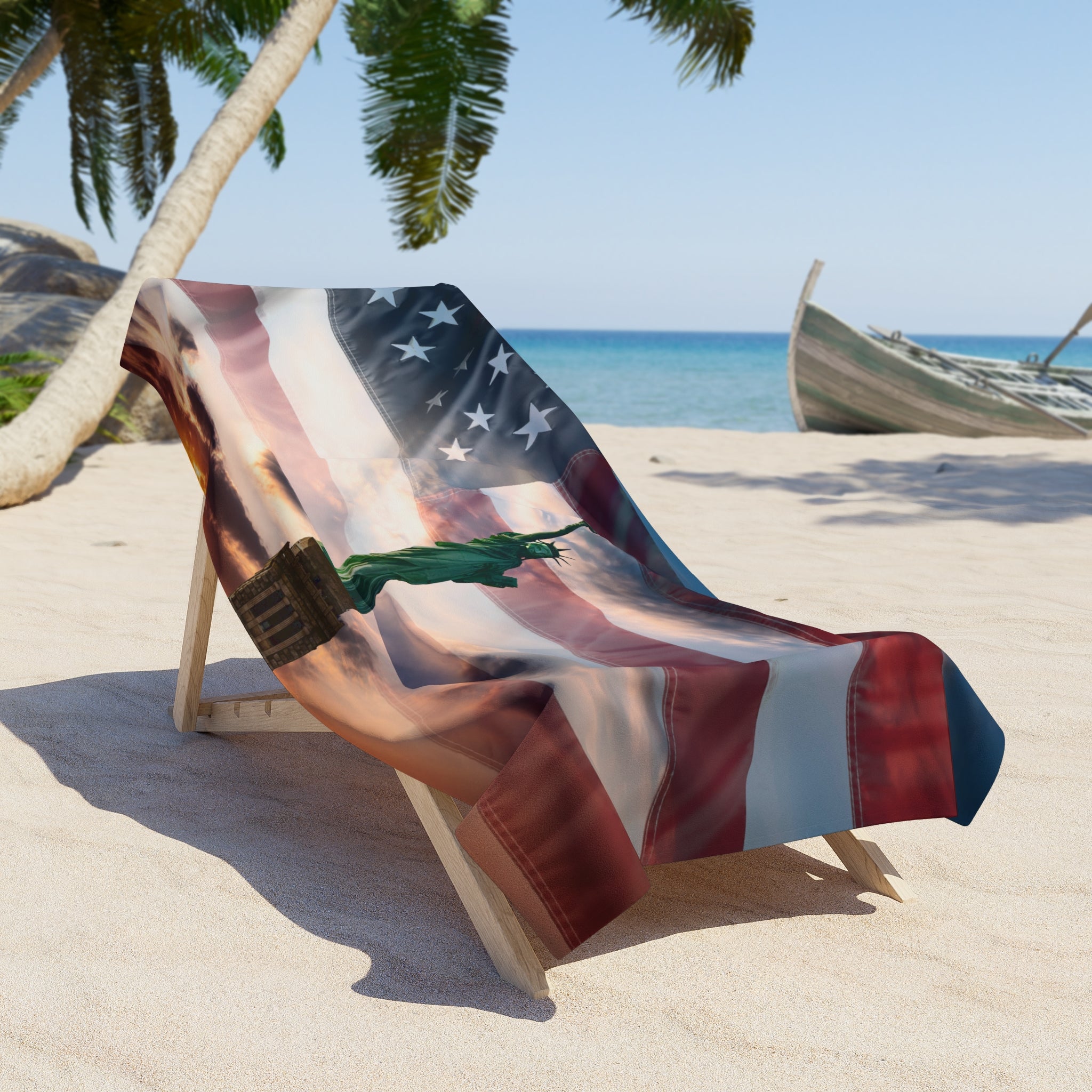 Beacon of Liberty Beach Towel