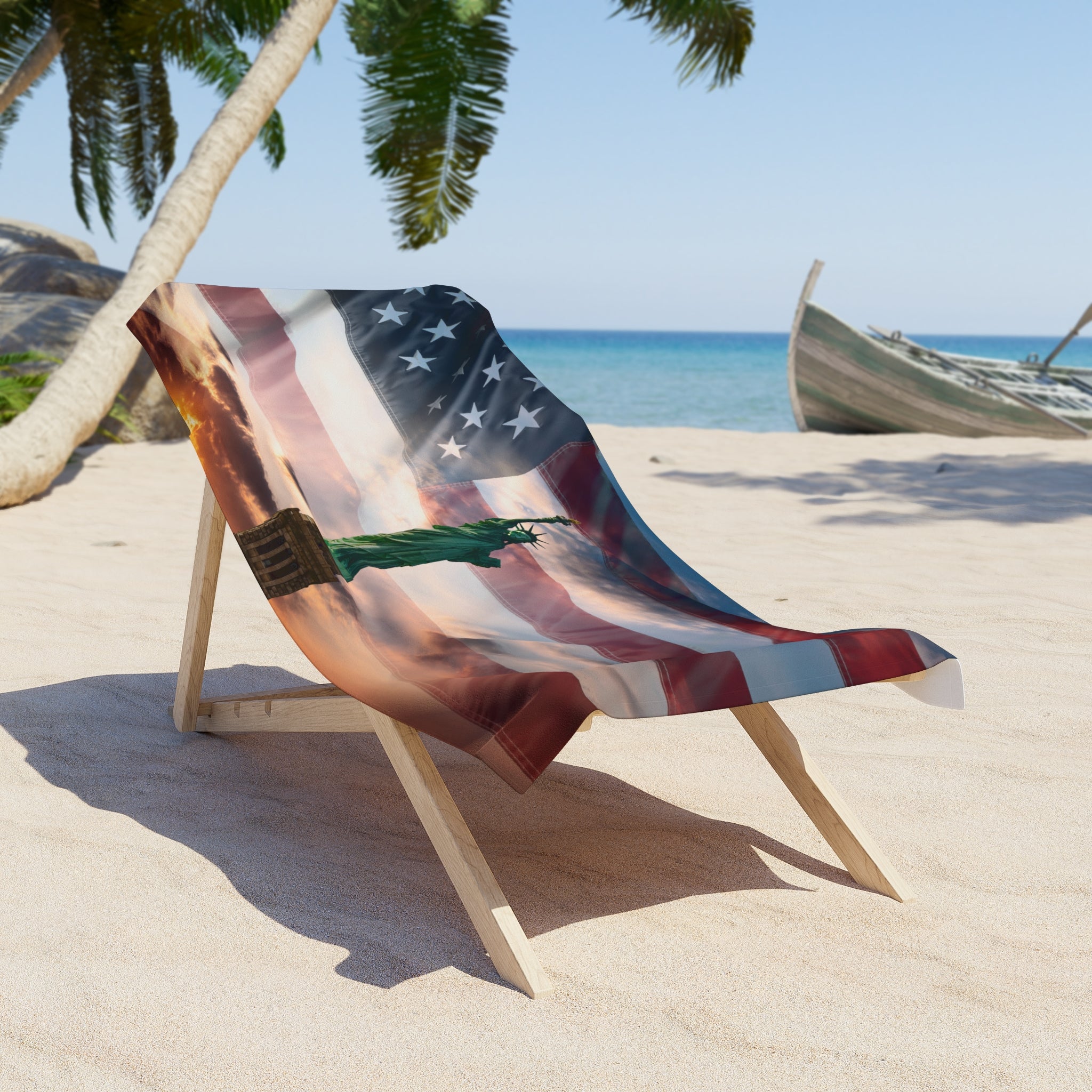 Beacon of Liberty Beach Towel